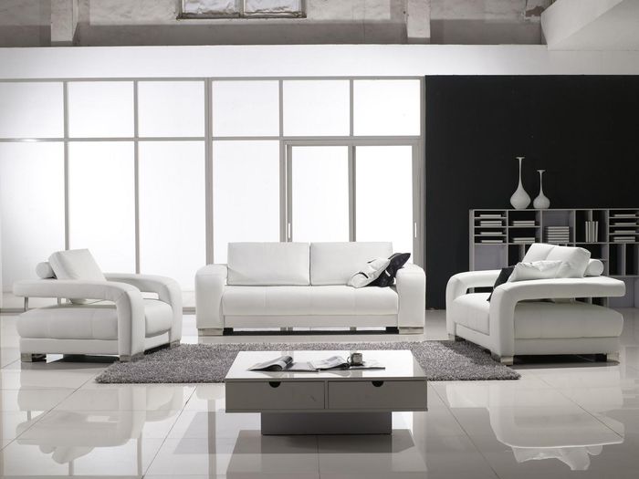 Sofagarnitur Design Couchen Polster Leder 311 Sitzer Garnituren Set Leder Sofas