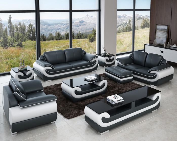 Sofagarnitur 3+2+1 Sitzer + Hocker Set Garnitur Polstersofa Couch Designersofa