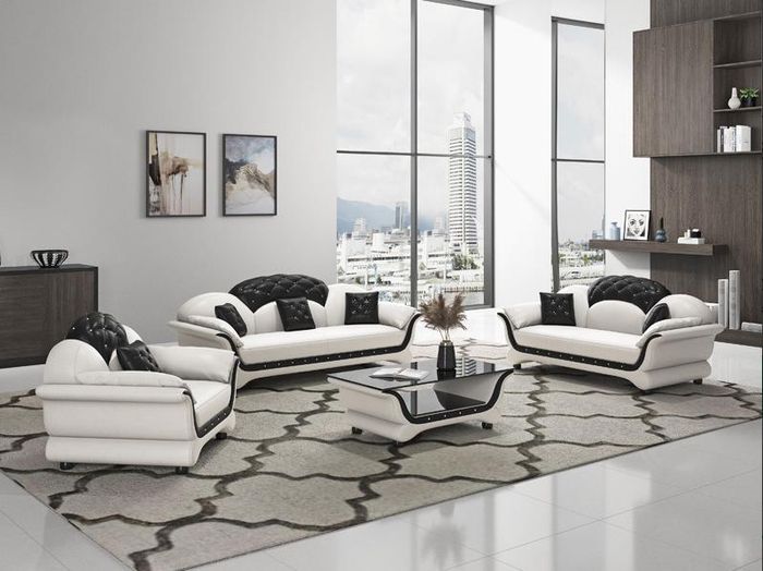 Komplett Set Sofagarnitur 321 Sitz Couchtisch Designer Wohnlandschaft 4tlg. Neu