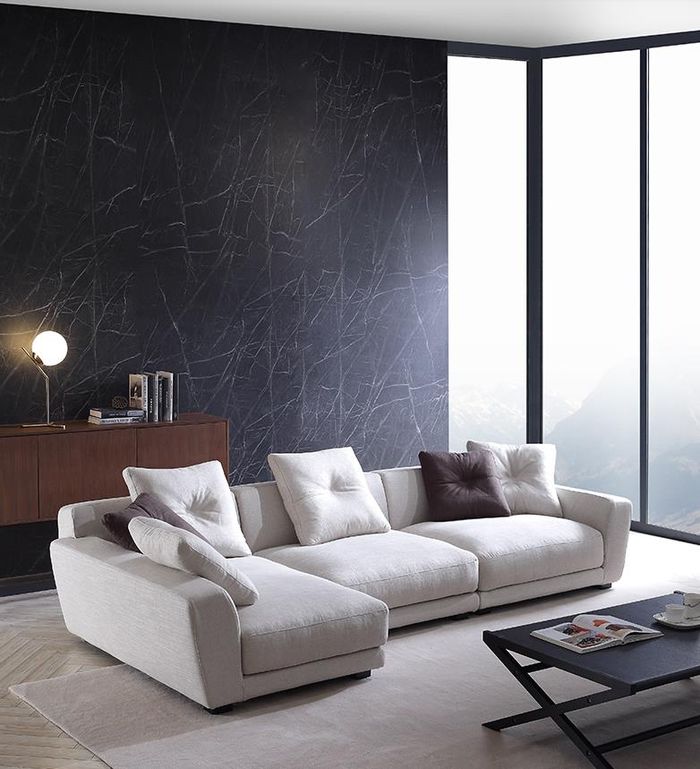 Design Ecksofa L form Couch Polster Textil Sofas Luxus Wohnzimmer Sofa Sitzer