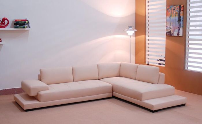 Ecksofa Leder Sofa Couch Polster Eck Sitz Wohnlandschaft Garnitur Beleuchtet Neu