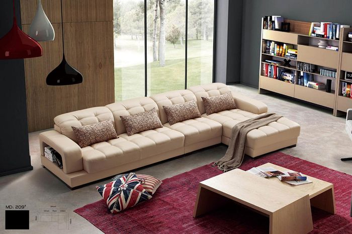 Polster Leder Couch Eck Sofa Landschaft Sofas Neu Eck Garnitur Sitz Wohn Zimmer