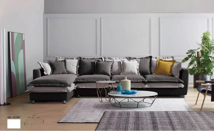 Eck Sofa Textil Sitz Polster Couch Garnitur Wohn Zimmer Landschaft Sofas Neu Eck