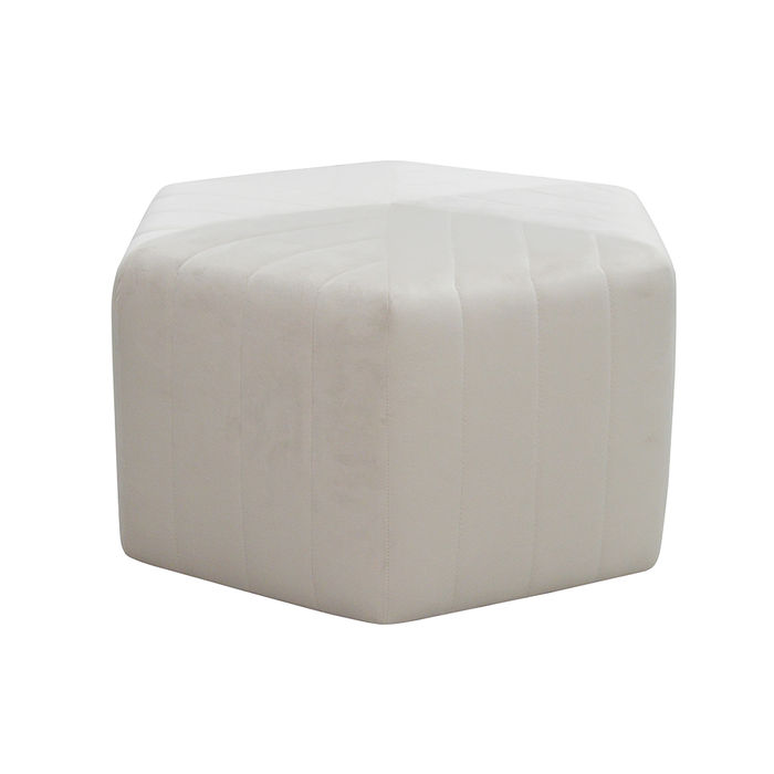 Stoff Fußhocker Ottomane Samt Sitzhocker Hocker Pouf Puff Sitzpouf Textil neu