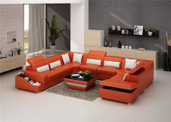 Leder Sofa Tische Schwarzer Couchtisch Glastisch Beistell Quadratischer Tisch