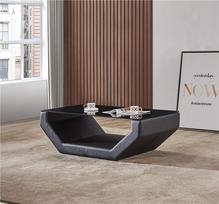 Edler Luxus Couchtische Glas Design Couch Tisch Sofa Beistell Leder Tische Neu