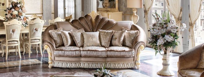 Klassische Polster 3 Sitzer Leder Couchen Samtsofa Sofa Dreisitzer Couch Italien