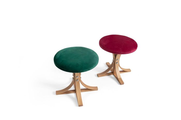 Designer 2x Hocker Komplett Einrichtung Modern Wohnzimmer Luxus Möbel
