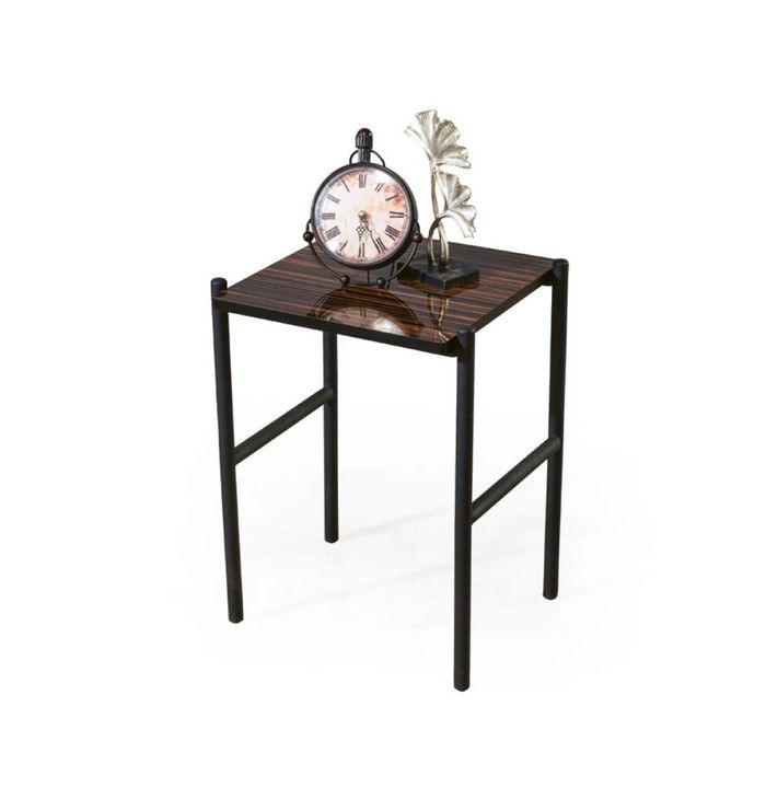 Moderner Brauner Beistelltisch Wohnzimmer Tisch Luxus Holz Stil Möbel