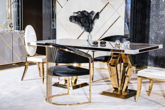 Luxus Tische Esszimmer Tisch Esszimmer Moderner Edelstahl Weiß