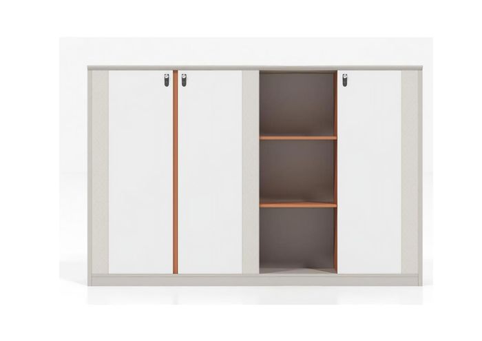 Weißer Büroschrank Aktenschrank Dokumentenablage Arbeitsschrank Büroorganizer