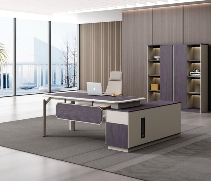 Großer Eckschreibtisch Home Office Möbel Chef Tisch Schreibtisch für Büro