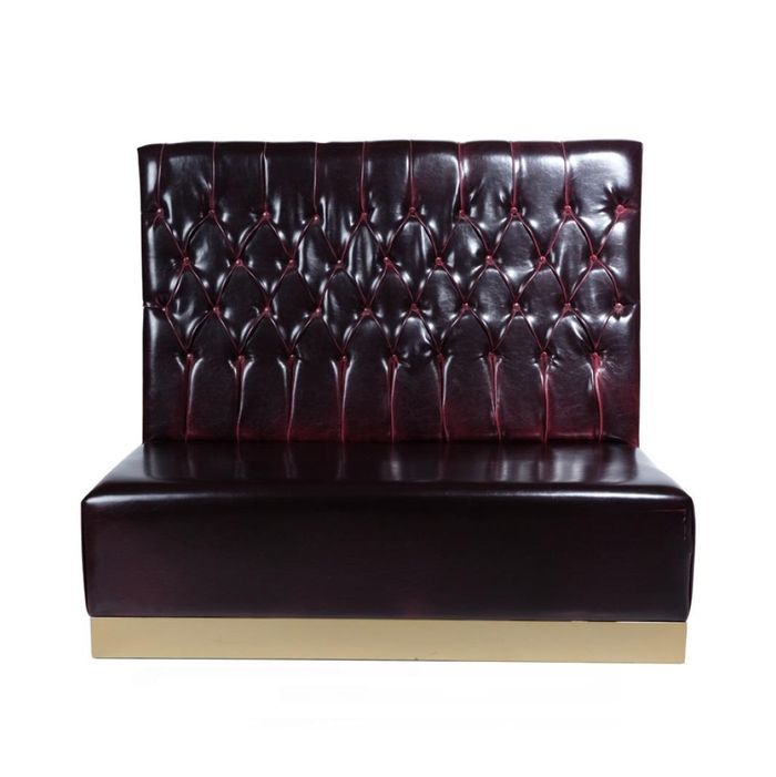 Leder 2-Sitzer Sofa in elegantem Braun