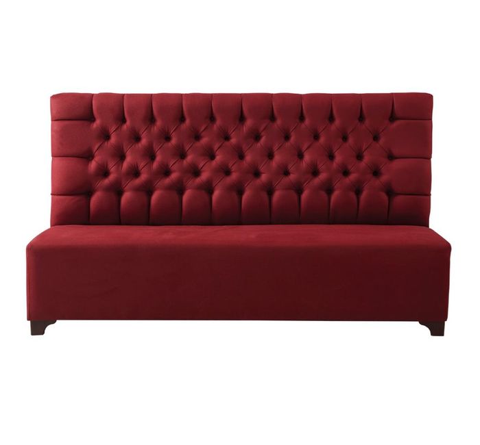 Leder Chesterfield Sofa Großes 3-Sitzer in Schwarz Elegant