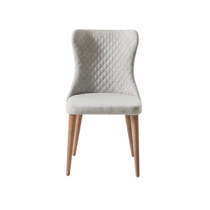 Lehnstuhl Esszimmer Holz Stuhl Textil Polster Stühle Möbel Esszimmer Sessel Neu