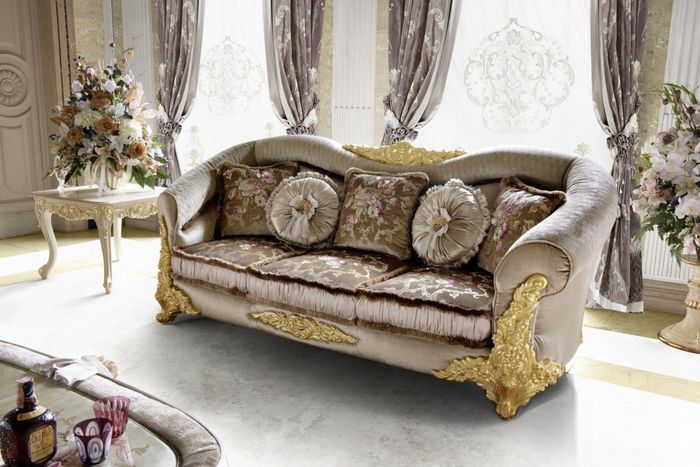 Sofa 3er Sitz Sofas Zimmer Braun Chesterfield Dreisitzer Couch Polster Design