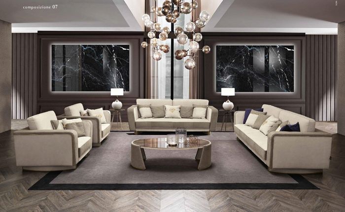 Sofagarnitur 3+2 Sitzer Set Design Sofas Polster Luxus Couchen Relax Moderne Neu