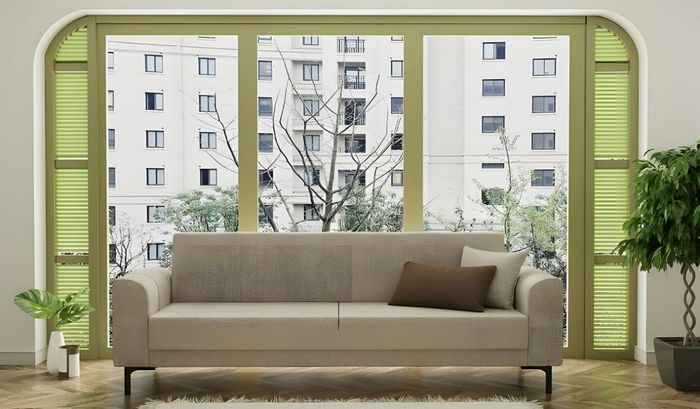 Dreisitzer Sofa 3 Sitzer Grau Stoffsofas Polstersofa Couch Design
