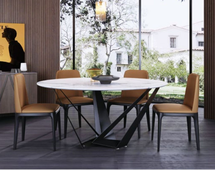 Runder Luxus Esstisch Designer Esstische 130cm Konferenz Rund Tische Möbel Neu
