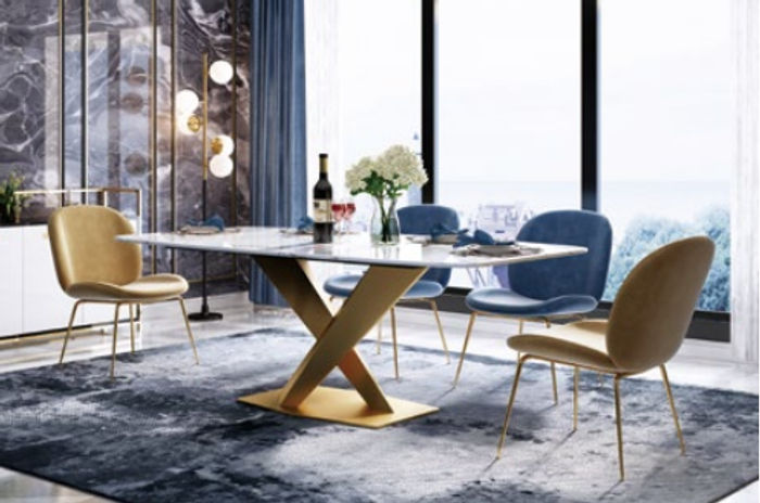 Esstisch + 4x Stühle Stuhl Esszimmer Set Essgruppe Modern Tisch Tische Neu