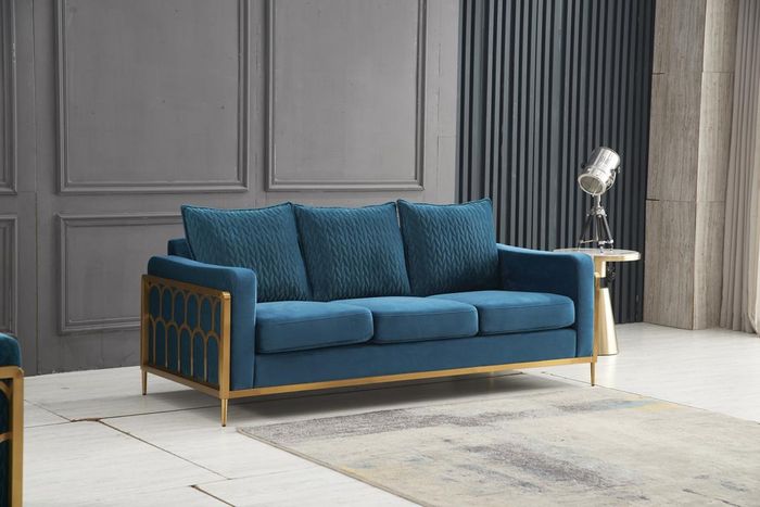 Dreisitzer Couch Polster Design Sofa Moderne Sitz Sofas Zimmer Möbel 3er Neu