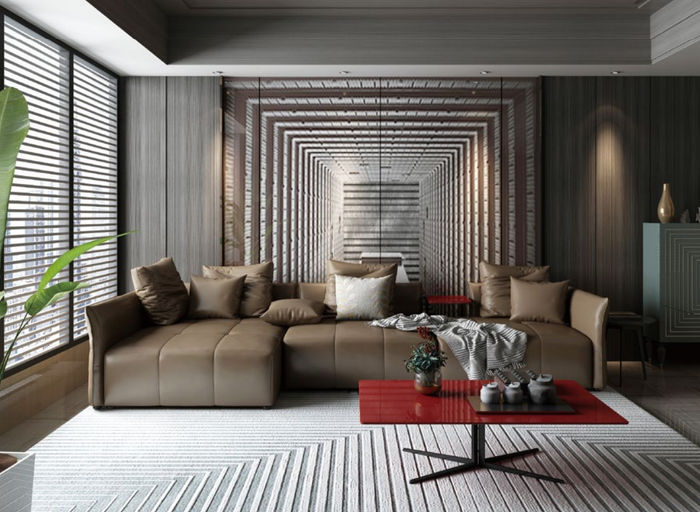 Wohnlandschaft Ecksofa L-Form Sessel Set Garnitur Modern Sofa Italien Möbel Neu