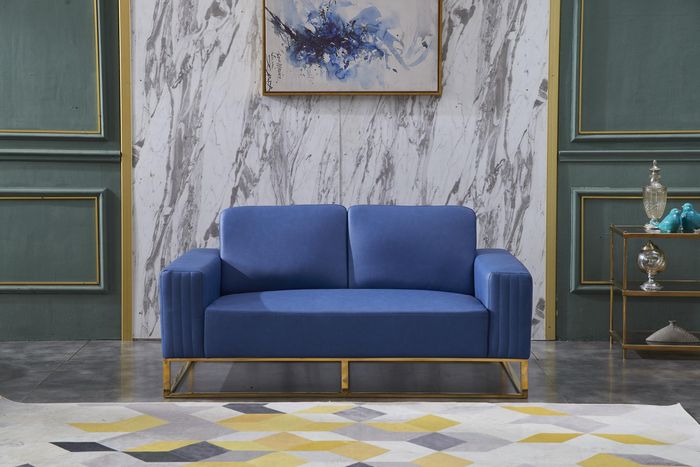 Couch Kunstleder Sofa Edles Design Designer 2 Sitzer Möbel Klassische Möbel