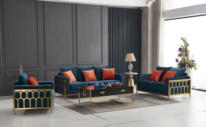 Sofagarnitur 3+2+1 Sitzer Set Design Sofas Polster Couchen Leder Relax Luxus Neu