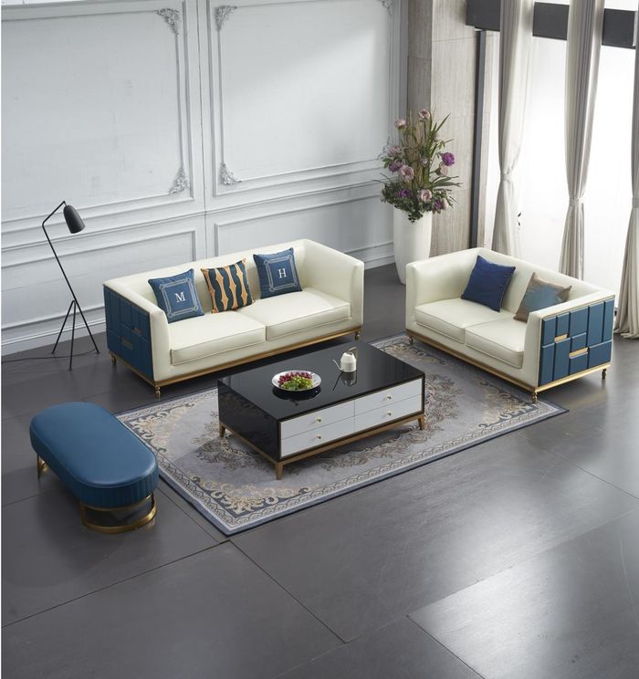 Sofagarnitur 3+2 Sitzer Klassische Garnitur Sitzgruppe Sofa Couchen Polster Neu