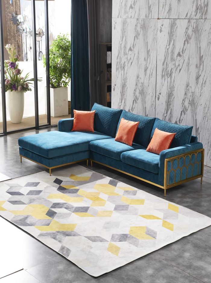 Wohnlandschaft Ecksofa L-Form Couch Sitz Polster Set Garnitur Sofa Luxus Möbel