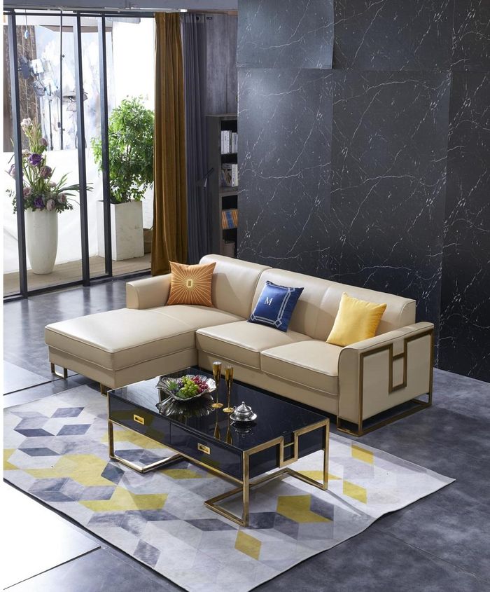 Sofa Ecksofa L Form Sessel Couchtisch Hocker Ecksofa Polster 2tlg. Neu Modernes