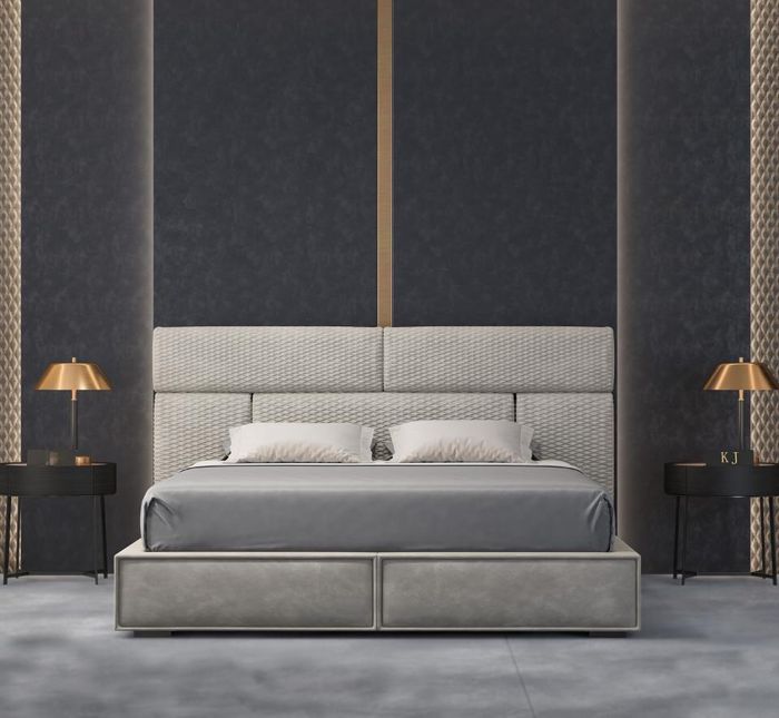 Betten Design Bett Doppel Ehe Modernes Hotel Gestell Schlaf Zimmer Luxus Möbel