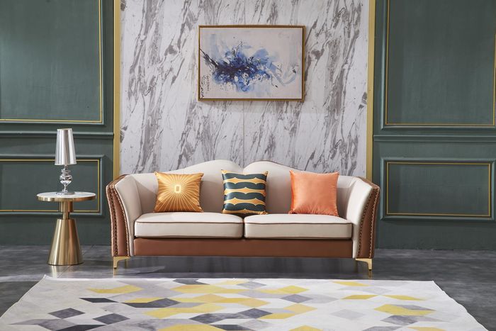 Sofa Dreisitzer Couch Klassische Neu Polster 3 Sitzer Leder Couchen Ledersofa