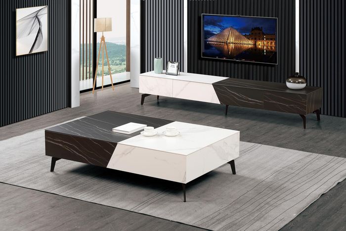 Couchtisch Sideboard 2tlg Wohnzimmer Möbel Tisch Lowboard Schrankwände Kommode