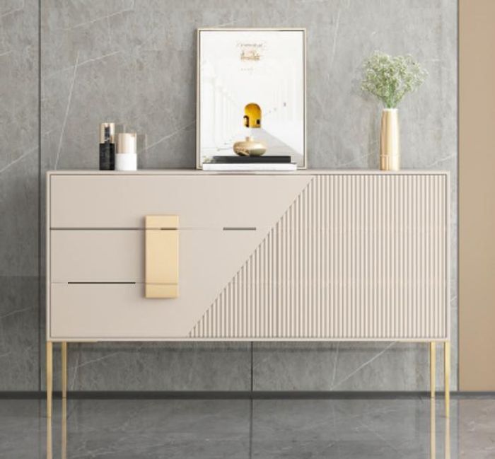 Kommode Sideboard Holz Grau Esszimmer Design luxus Modern Möbel Neu