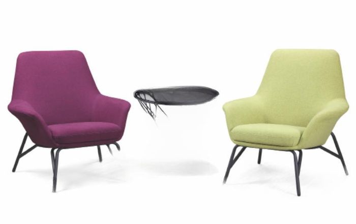 Design Sessel Couch Sofa Relax Stoff Lounge Luxus Fernseh Club Polster Sitzer
