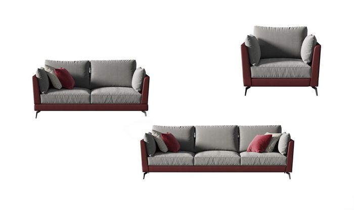 Sofagarnitur 3+2+1 Sitzer Stoff Textil Wohnlandschaft Sofas Couchen Polster Neu