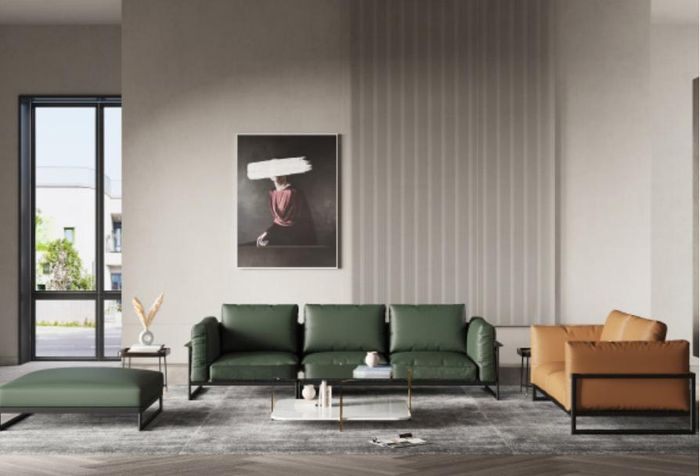 Sofagarnitur 3+2 Sitzer Hocker Couch Polster Garnitur Sofa Garnituren Couchen
