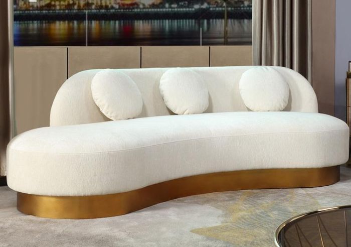 Sofa 3 Sitzer Polster Textil Modern Relax Sitz Luxus Möbel Wohnlandschaft Samt