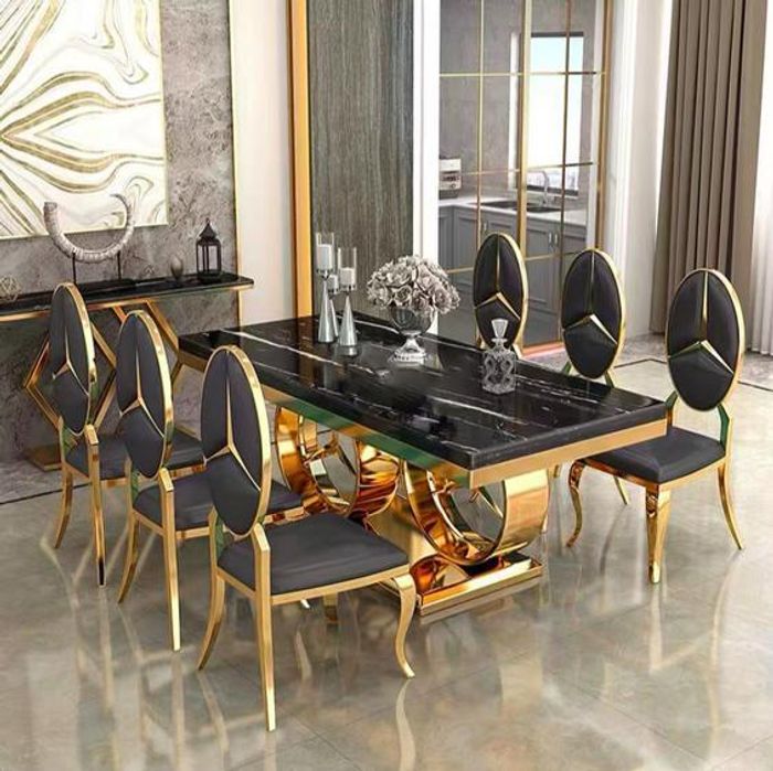 Tische Marmor Imitation Esstische Esstisch Modern Möbel Design Tisch Esszimmer