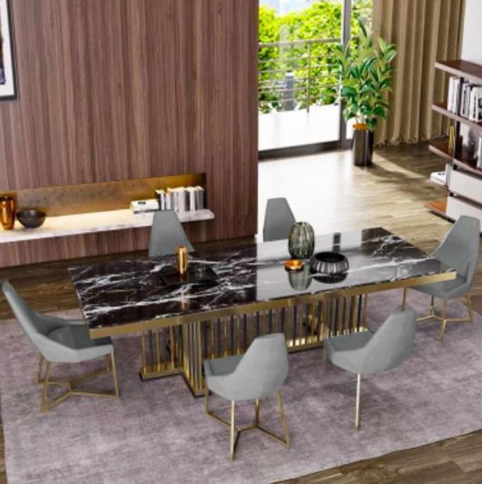 Möbel Tisch Tische Esszimmer Design Küche Luxus Moderner Marmor Esstisch 90x160