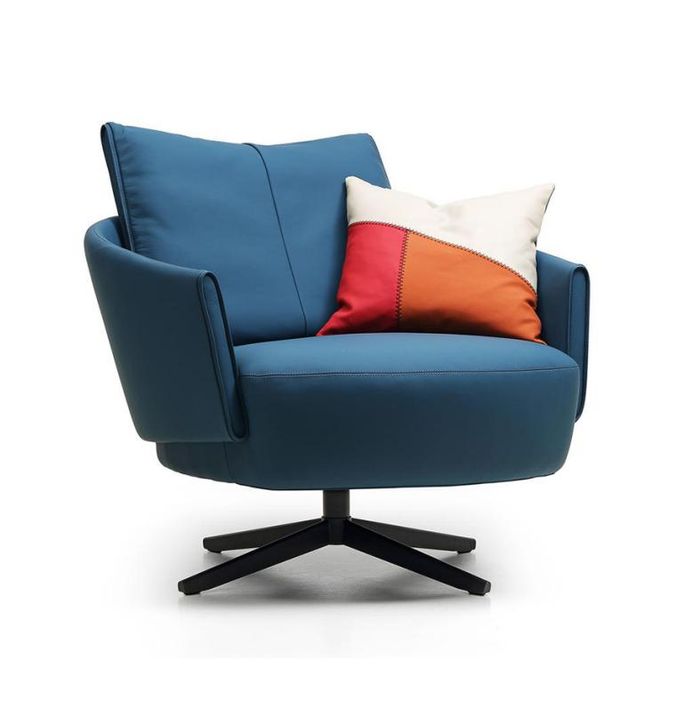 Design Sessel Textil Luxus Couch 1,5 Sitzer Sofa Relax Wohnzimmer Neu