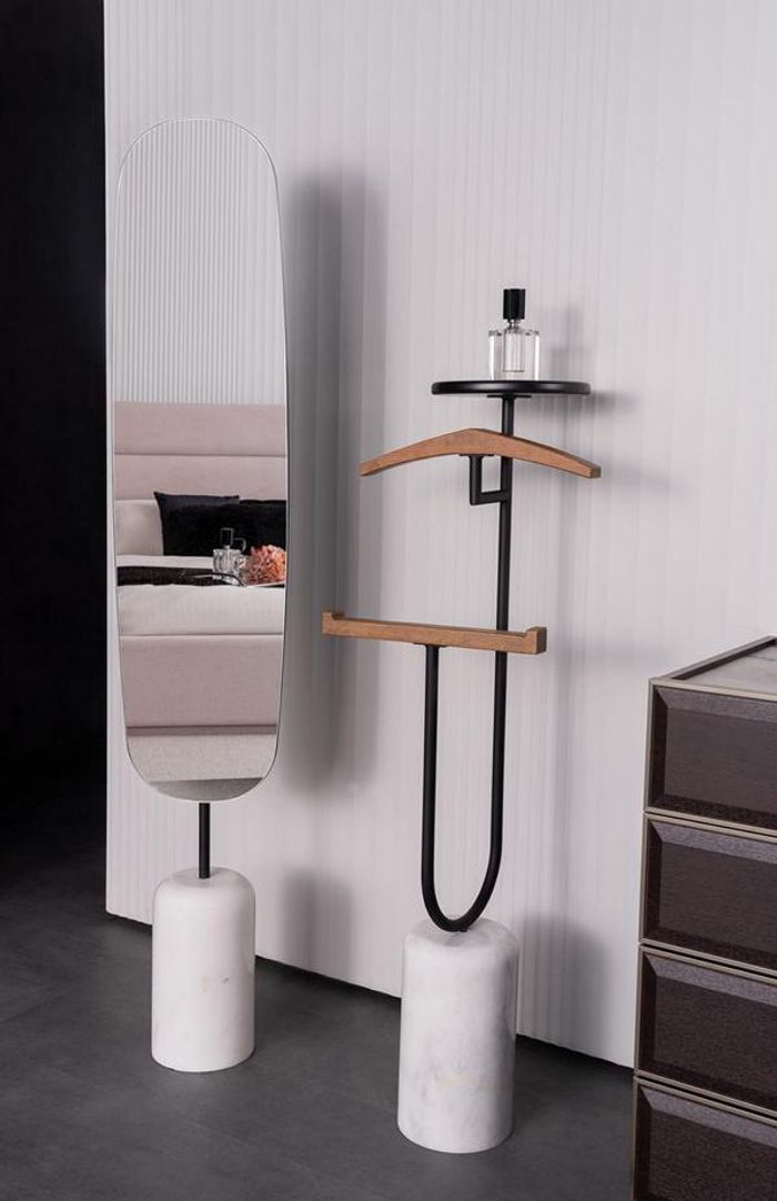 Spiegel Kleiderbügel Standspiegel Butler Kleiderständer Schlafzimmer