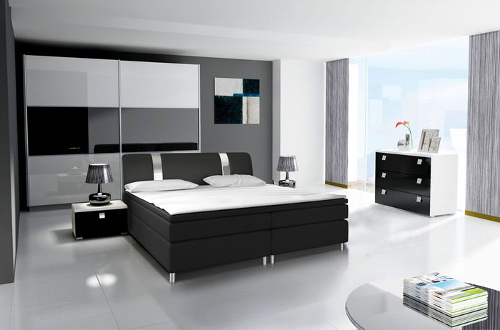 Design Schlafzimmer Moderne Garnituren Komplett Schrank Bett Kommode Nachttisch
