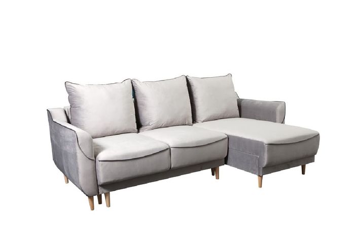 L-Form Sofa Designer mit Bettfunktion Schlafsofa Ecksofa Couch Wohnlandschaft