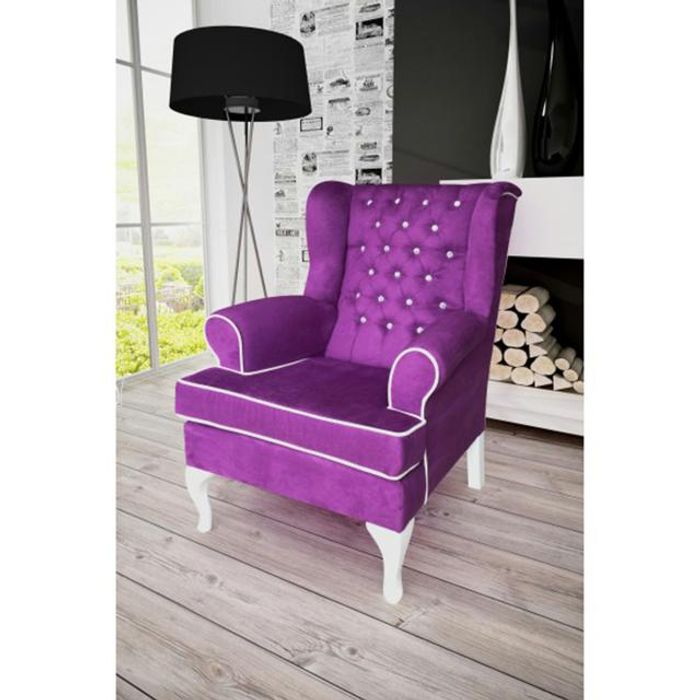 Chesterfield Ohrensessel Sessel Couch Relax Polster Designer Couchen Neu London