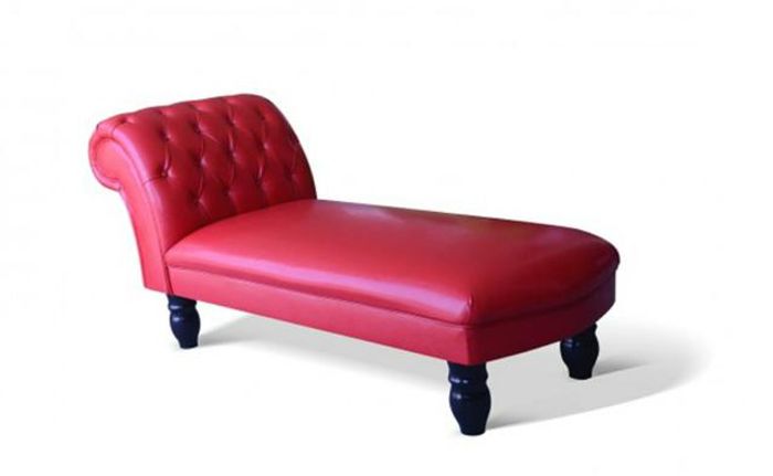 Chaiselongues Chesterfield Liege Chaise Leder Textil Stoff Sofa Relax Phantom