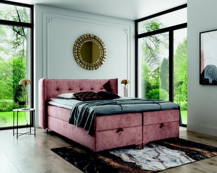 Schlafzimmer Möbel Boxspringbett Bett 160x200cm Modern Design Einrichtung