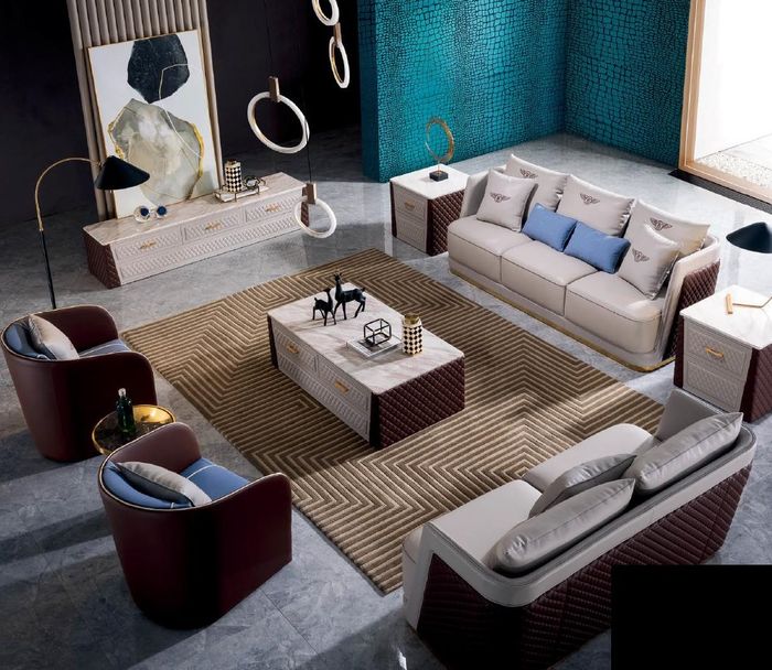 Sofagarnitur Couch Sofa Polster 321 Sitzer mit Couchtisch Luxus Couchen 4tlg Neu