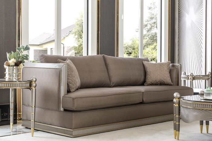 Luxus Big Couch Dreisitzer xxl Sofa Polster Möbel Design Einrichtung